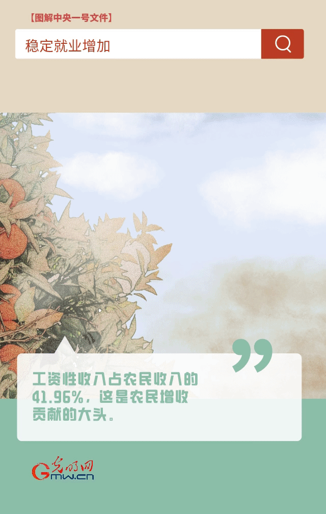 【圖解中央一號文件】“動”漫海報丨今年如何讓農(nóng)民的“錢袋子”鼓起來？
