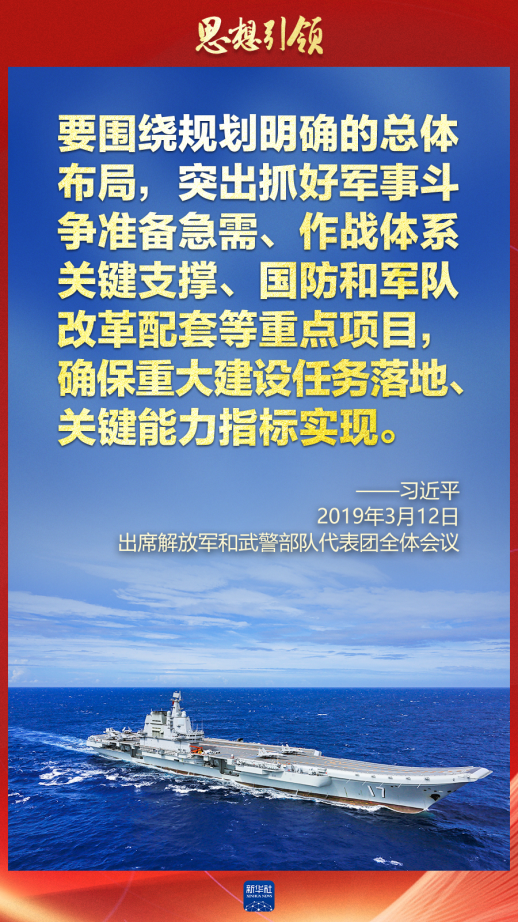 思想引領(lǐng)｜兩會上，習主席這樣談強軍之路
