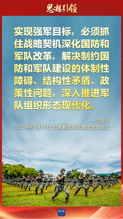 思想引領(lǐng)｜兩會上，習主席這樣談強軍之路