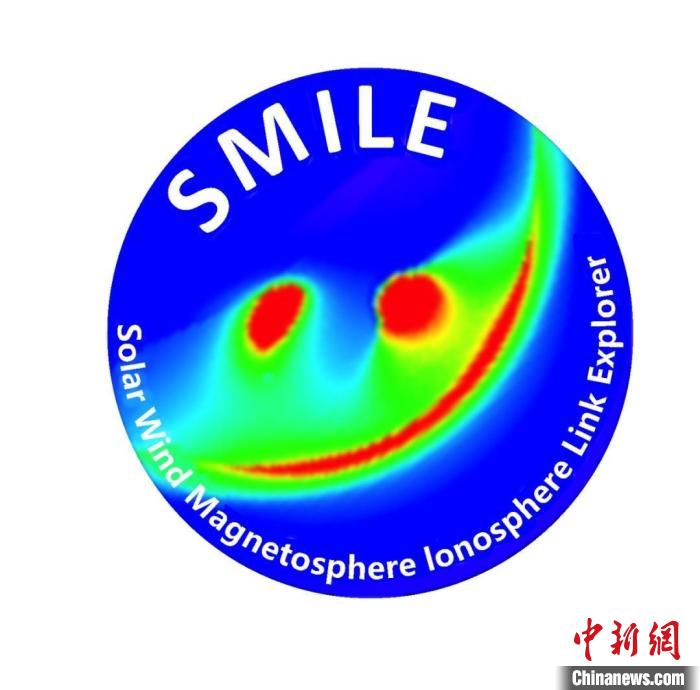 中歐聯(lián)合“微笑”衛(wèi)星(SMILE)任務(wù)標(biāo)識(shí)?！≈锌圃簢?guó)家空間科學(xué)中心 供圖