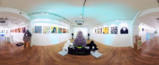 “大衛(wèi)猿”主題展覽現(xiàn)場。（主辦方供圖）
