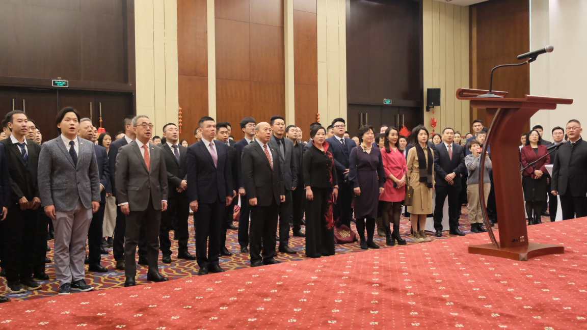 駐白俄羅斯使館2024年新春招待會(huì)現(xiàn)場(chǎng)。 駐白俄羅斯使館供圖