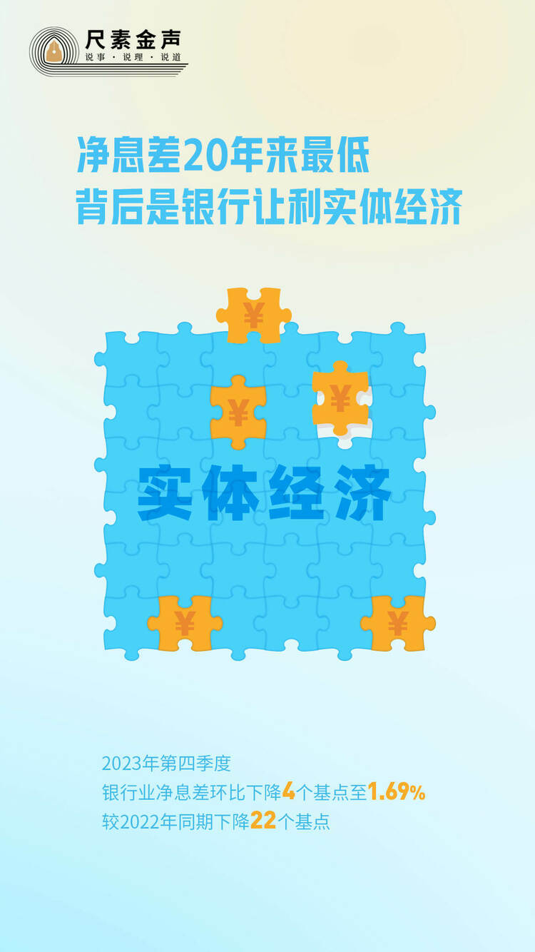 尺素金聲丨凈息差20年來最低，背后是銀行讓利實(shí)體經(jīng)濟(jì)