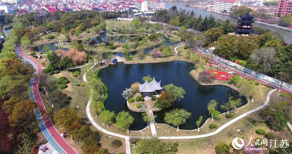 如東縣人民公園。如東縣委宣傳部供圖