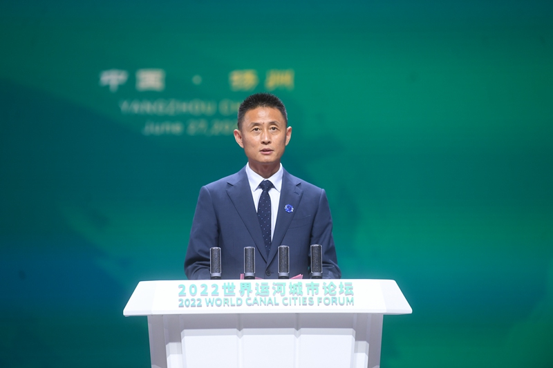 江蘇省文化和旅游廳副廳長(zhǎng)李川在大會(huì)上致辭。邵丹攝