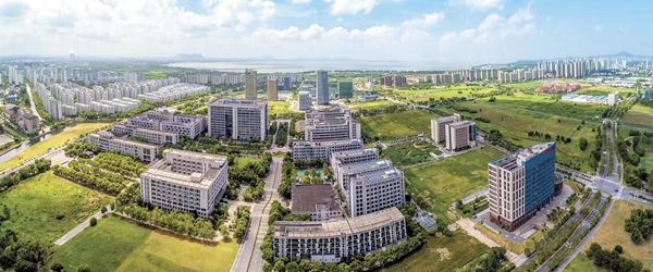 航拍產(chǎn)業(yè)園區(qū)一角。無(wú)錫高新區(qū)管委會(huì)供圖