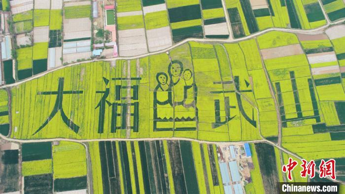 2019年4月，天水武山縣萬畝鄉(xiāng)村油菜花海。(資料圖) 何海瑞 攝
