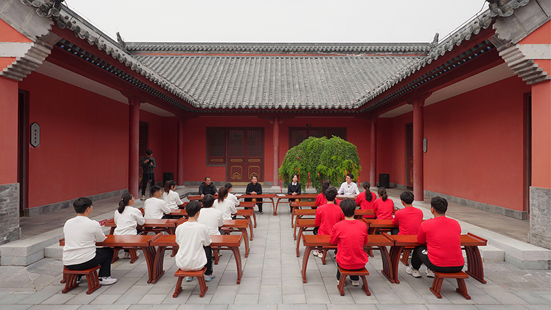 “一塊豆腐話清廉”思政課。滁州市委網(wǎng)信辦供圖