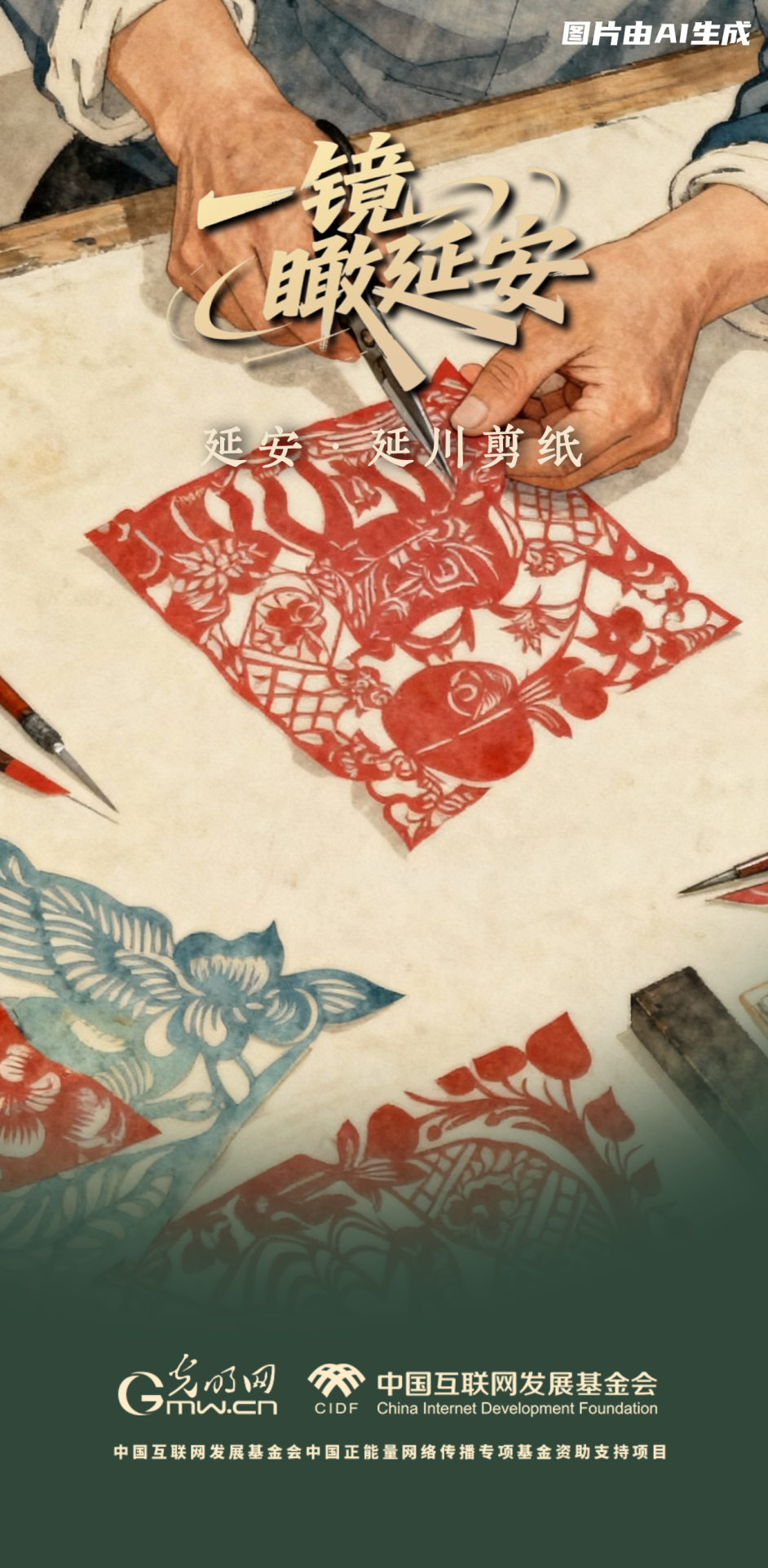 【一鏡瞰延安·AI海報】跟著這些非遺文化，感受老區(qū)風土人情