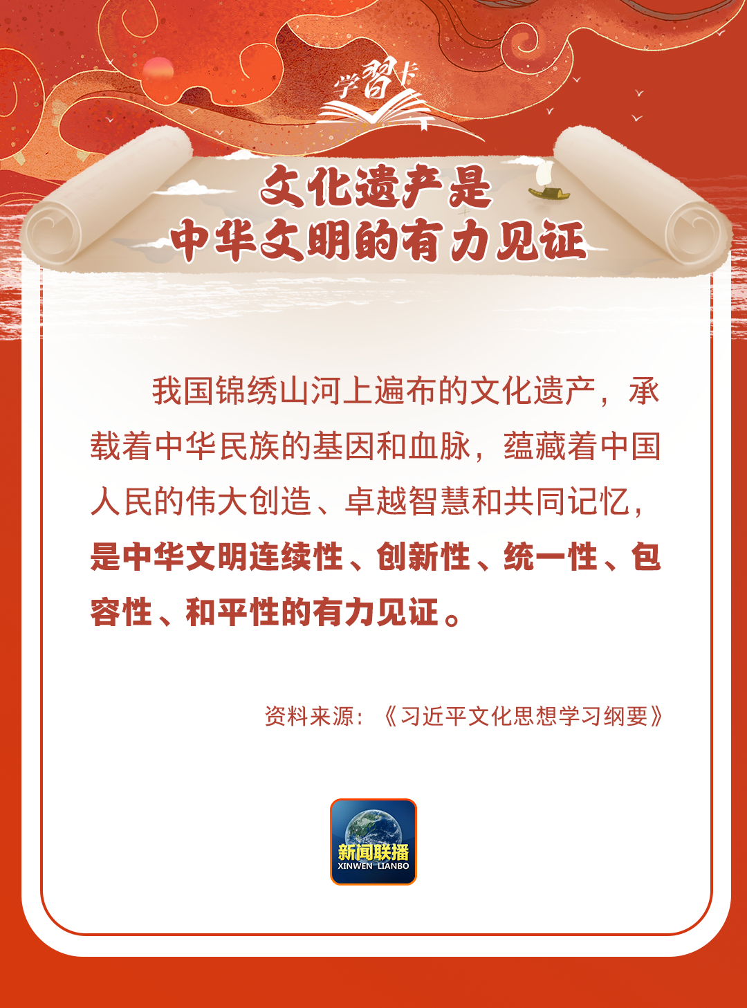 學(xué)習(xí)卡丨守護好中華民族的文化瑰寶！