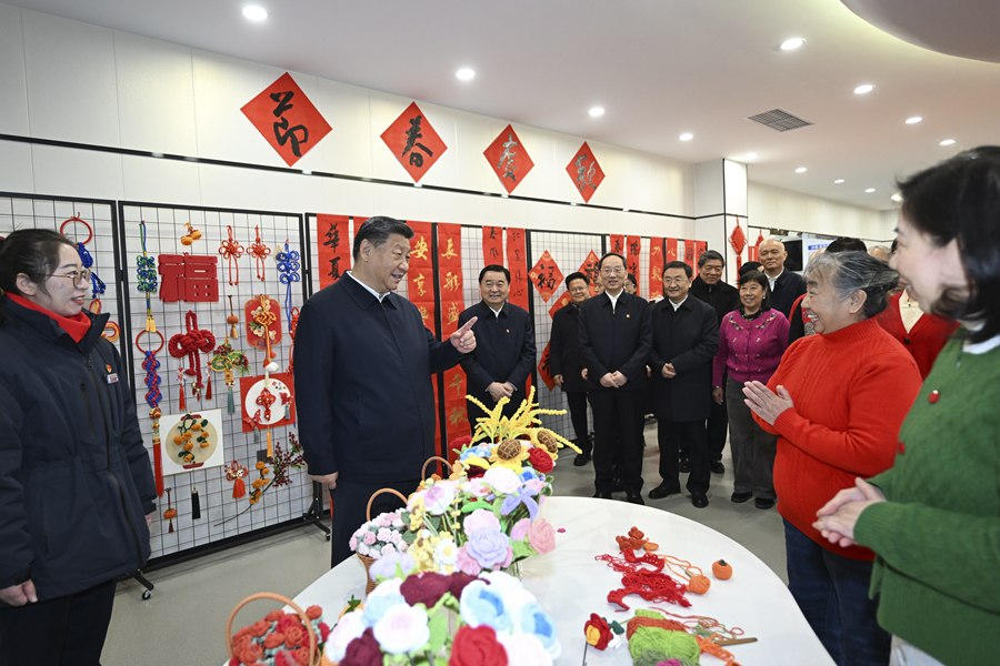 2025年1月23日，習(xí)近平總書記在沈陽大東區(qū)長安街道長安小區(qū)社區(qū)黨群服務(wù)中心考察。