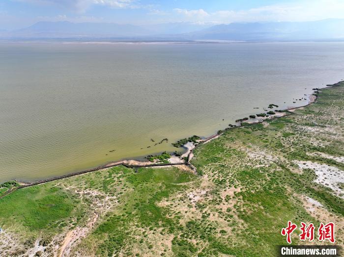 圖為航拍都蘭湖國家濕地公園?！∑钤鲚?攝