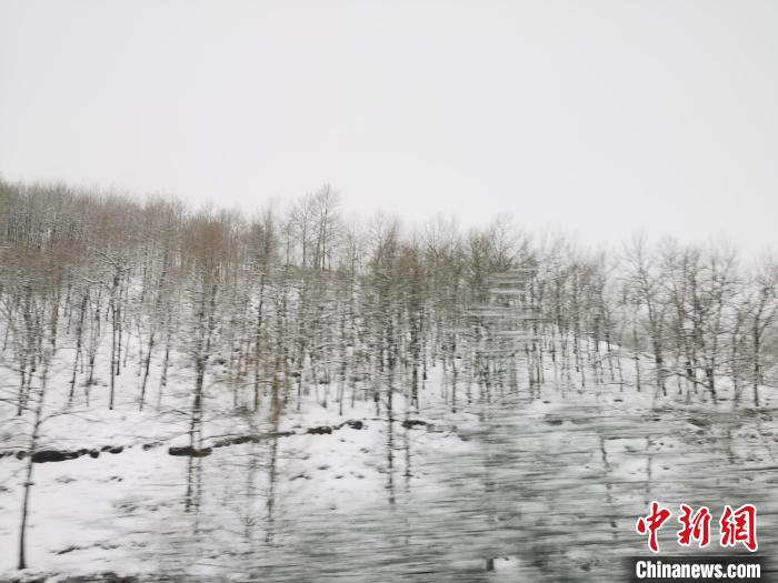 圖為青海青沙山區(qū)域被降雪覆蓋?！?zhí)砀?攝