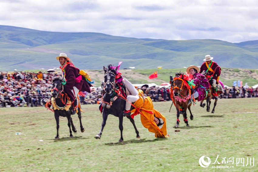 馬術表演現(xiàn)場。洛絨尼瑪攝