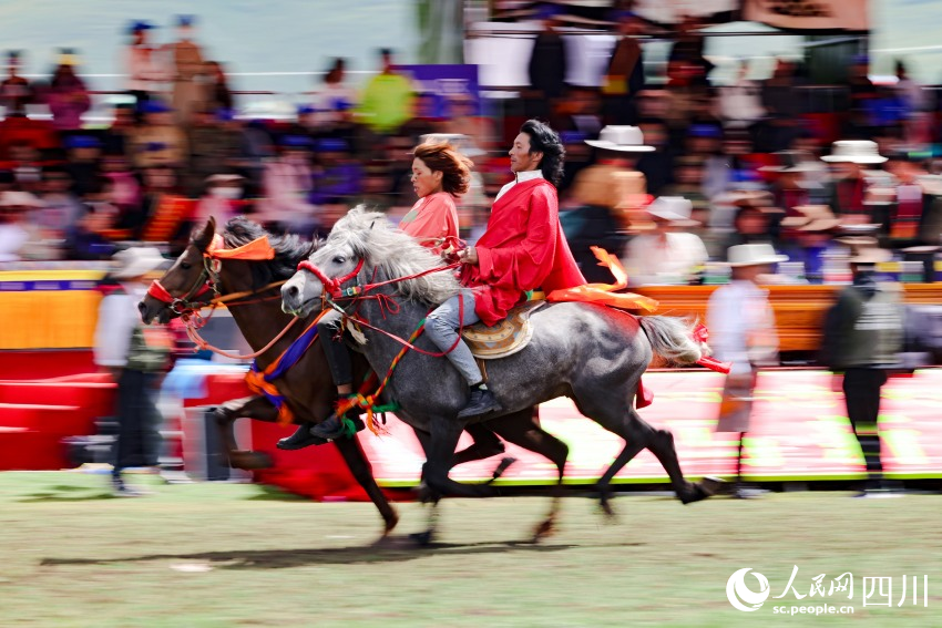 馬術表演現(xiàn)場。洛絨尼瑪攝