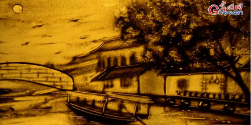 【沙畫】風(fēng)好正揚帆，起航新時代