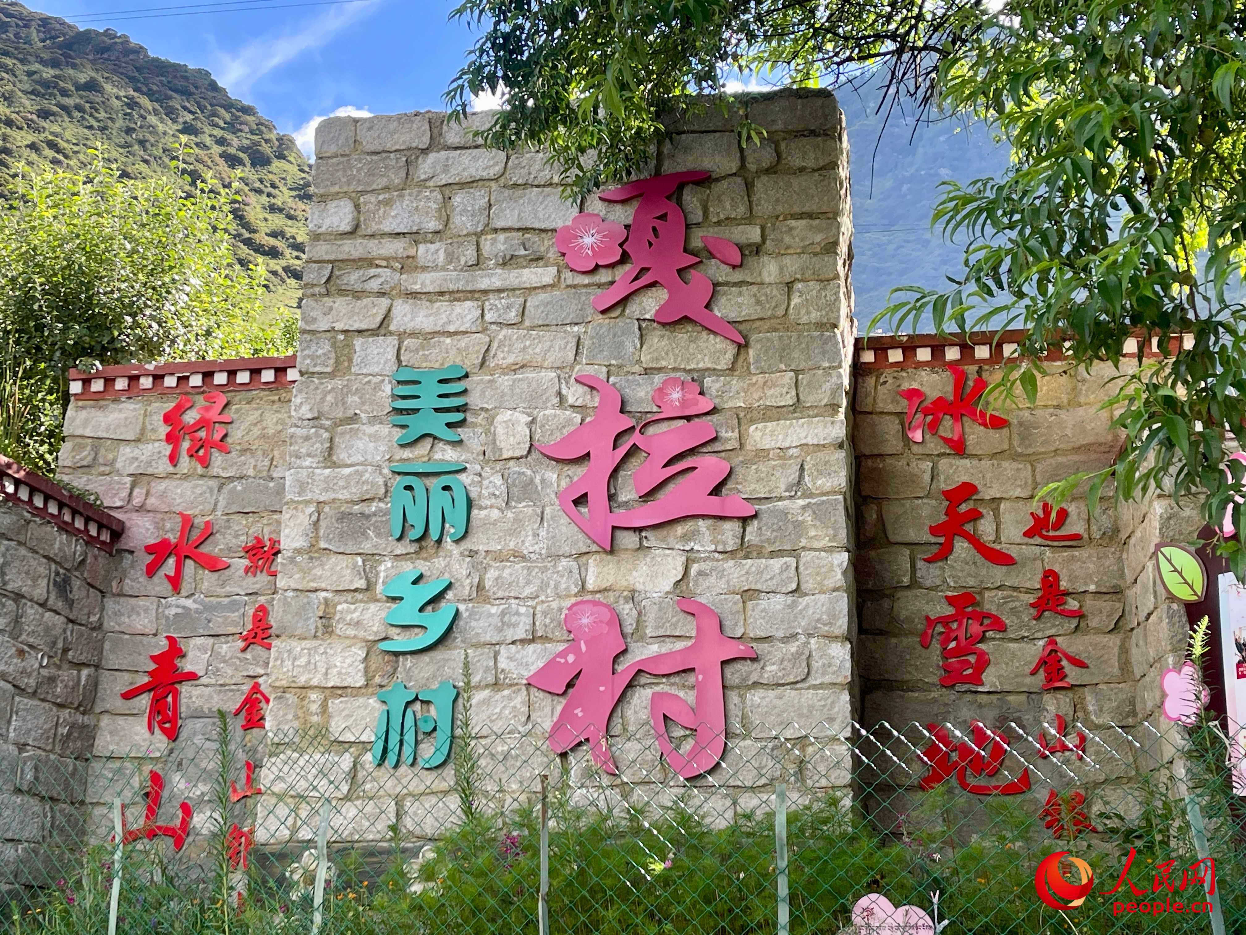 林芝鎮(zhèn)嘎拉村。人民網(wǎng) 周靜圓攝