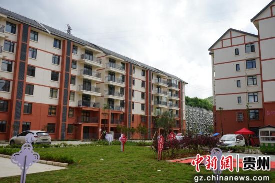 清鎮(zhèn)市2018年易地扶貧搬遷安置點一角。